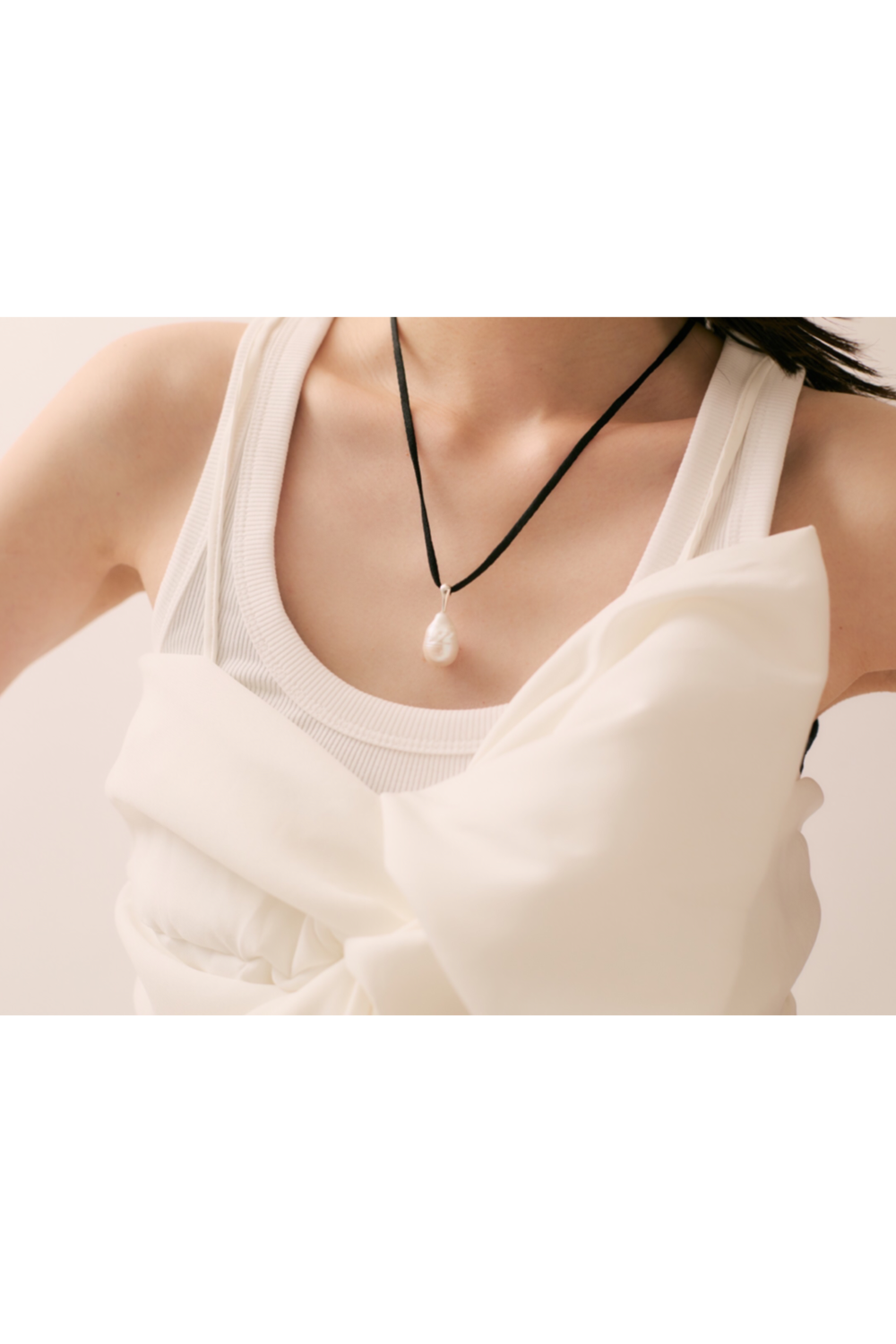 Pearl Silk Cord choker