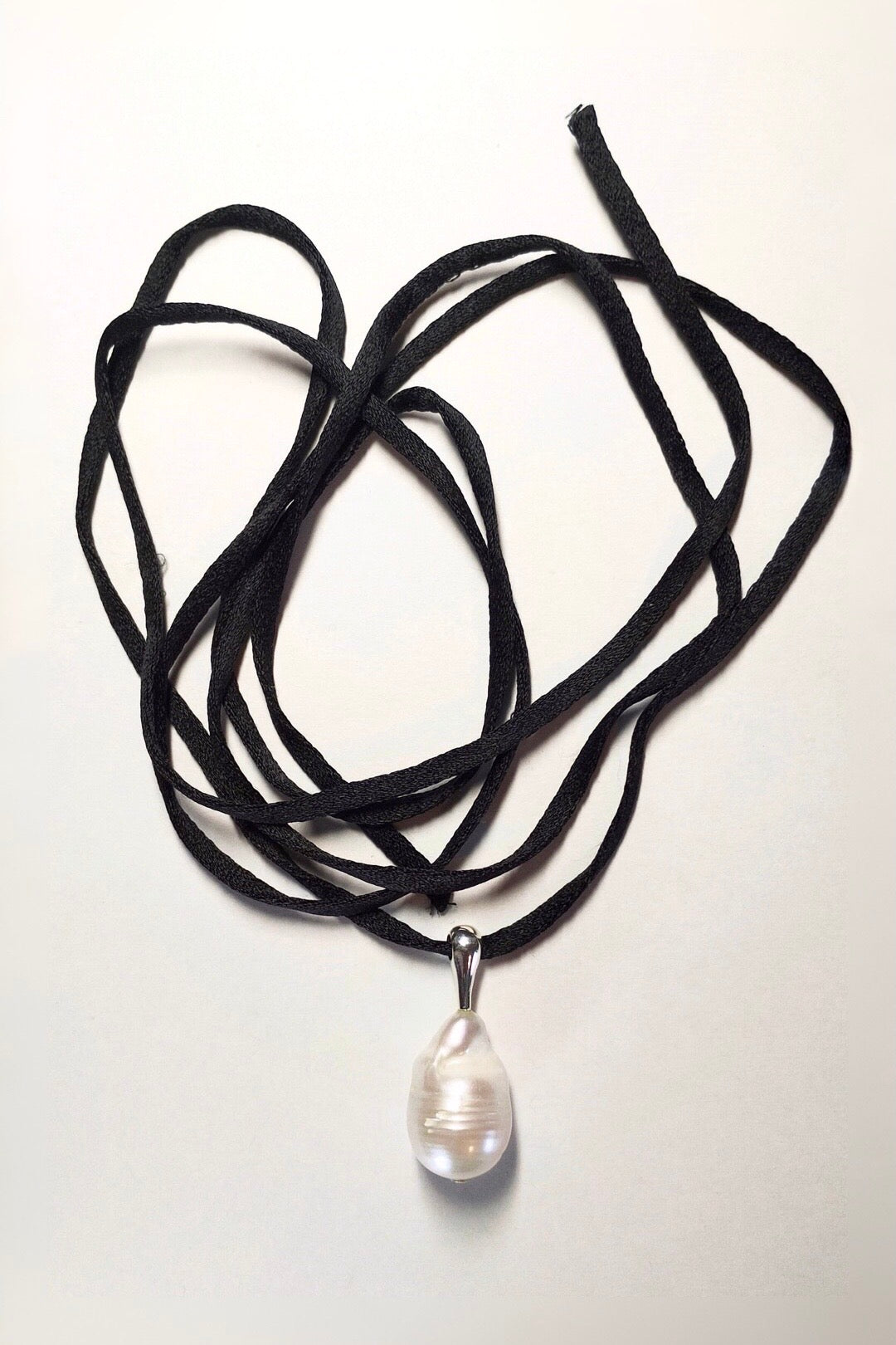 Pearl Silk Cord choker