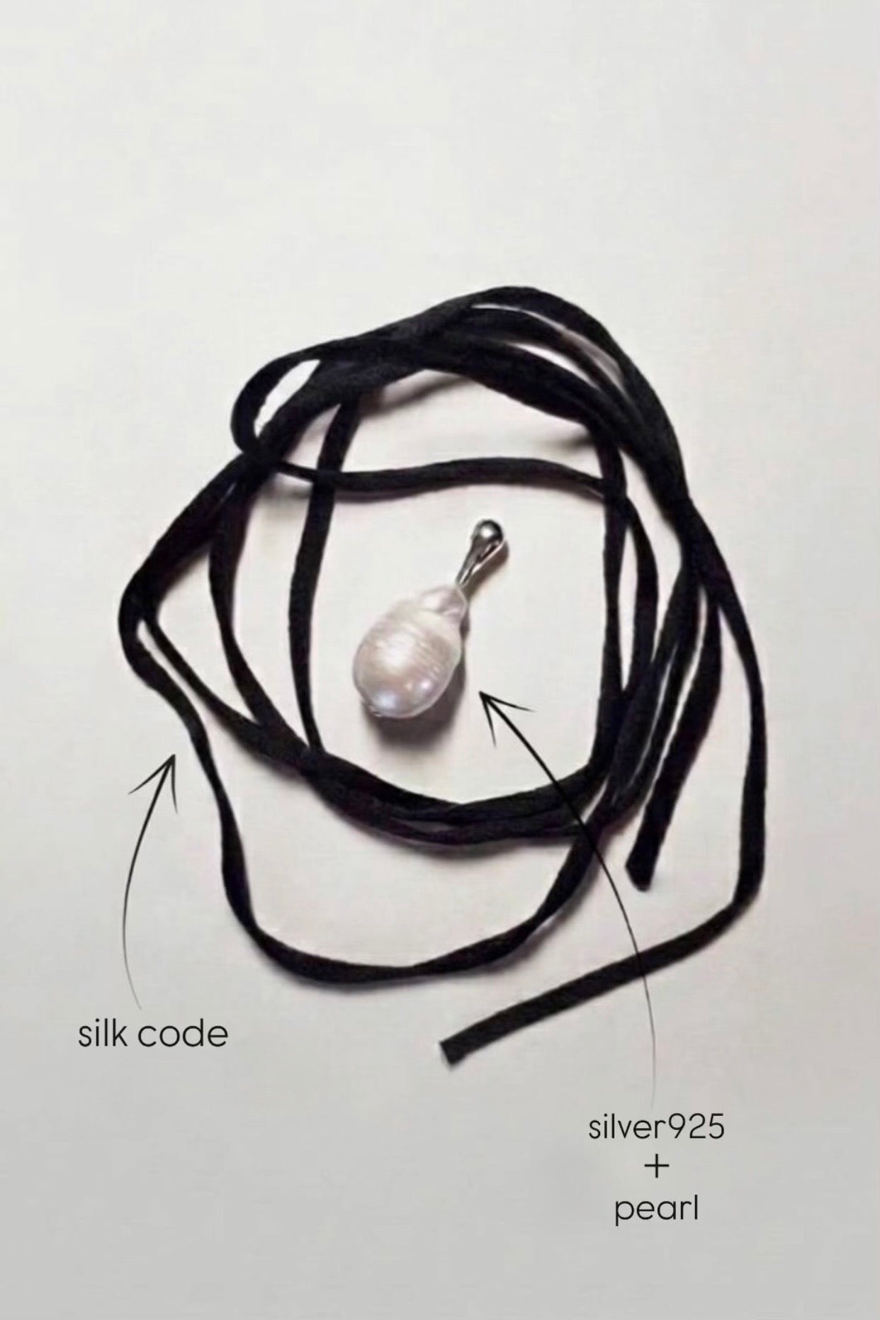 Pearl Silk Cord choker