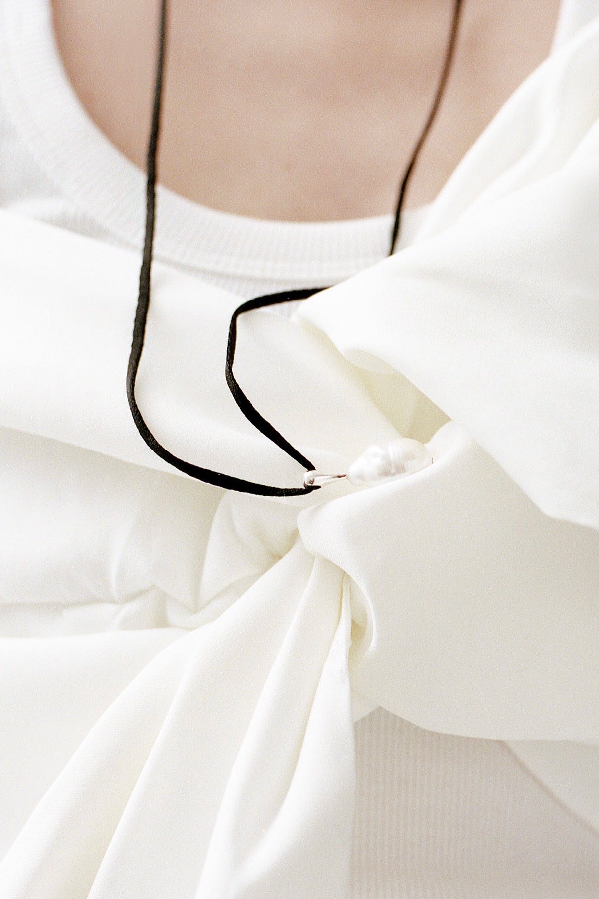 Pearl Silk Cord choker