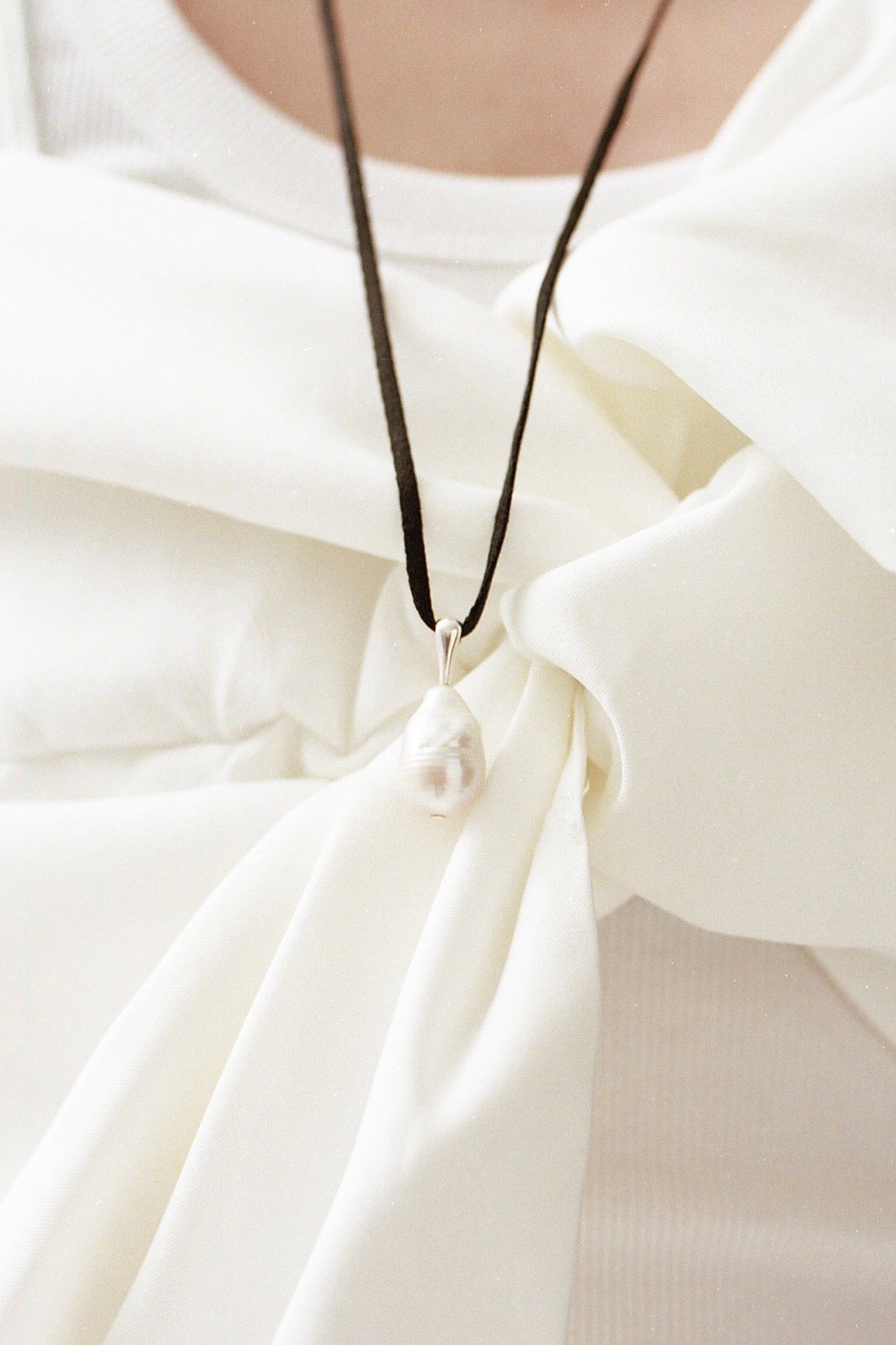 Pearl Silk Cord choker