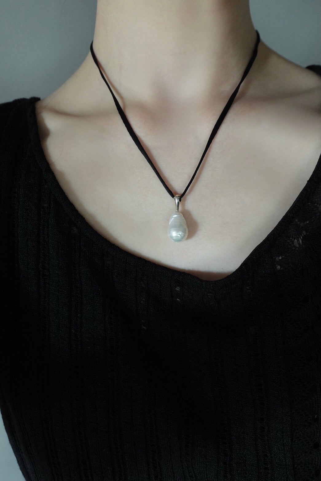 Pearl Silk Cord choker